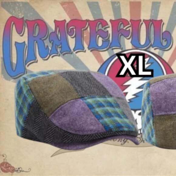 Boston Scally The Grateful Dead 60th Anniversary Patchwork New XL (CAP ONLY) - Picture 1 of 4